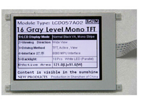 De Bonne Qualité 6H 5,7 interface positive transmissive mono de 8080 MPUs du module QVGA d'écran de TFT LCD de pouce Ventes