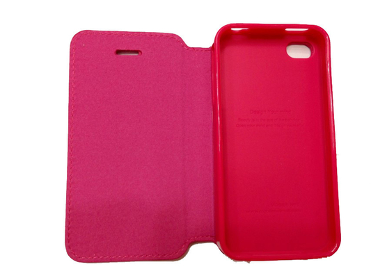 De Bonne Qualité Plastique mou rouge de caisse en cuir de téléphone portable d'unité centrale pour l'iPhone 5s/iPhone 5c Ventes