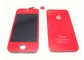 Affichage à cristaux liquides rouge IPhone de kits de rechange d'Assemblée de convertisseur analogique-numérique 4 pièces d'OEM Entreprises