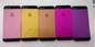 Couverture de batterie colorée d'OEM pour l'iPhone 5 pièces de rechange, rose/jaune/Rose/pourpre Entreprises